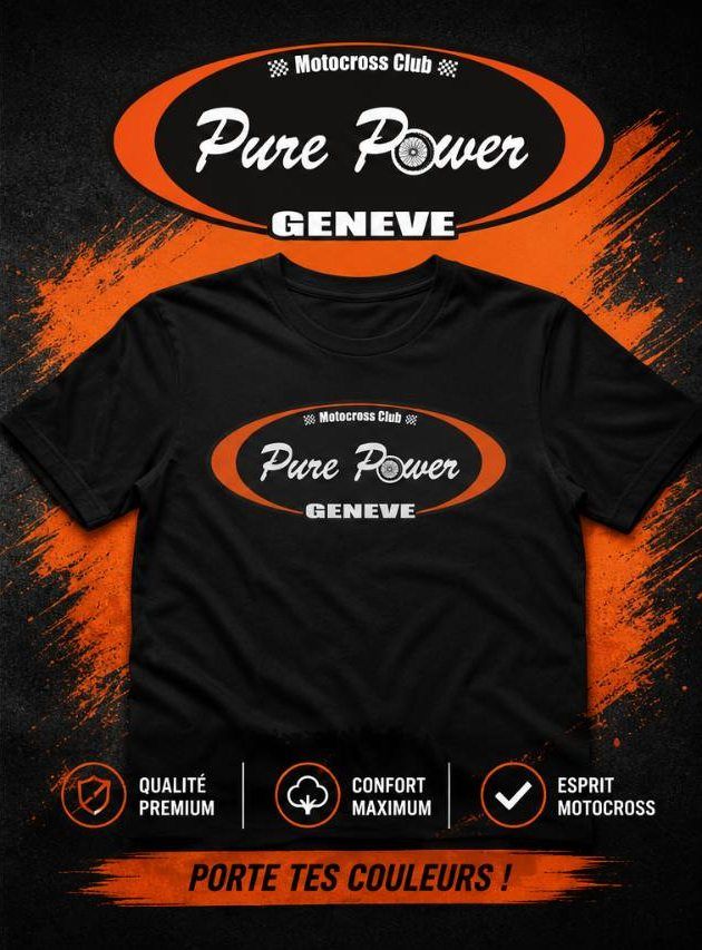 Maquette t-shirt Pure Power Genève
